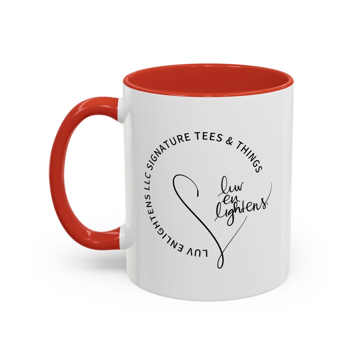 LuvEnlightens Heart & Sun Logo Mug