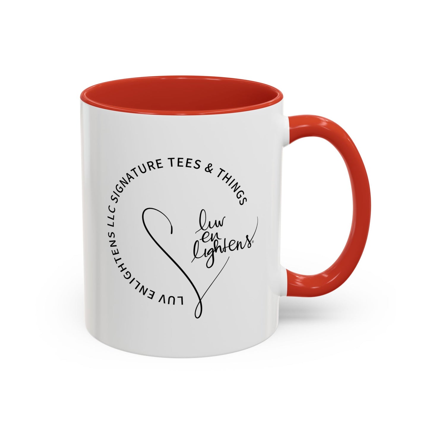 LuvEnlightens Heart & Sun Logo Mug