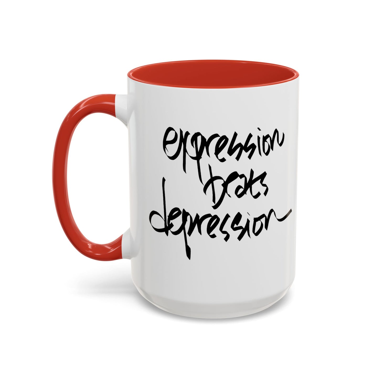 Expression Beats Depression Mug