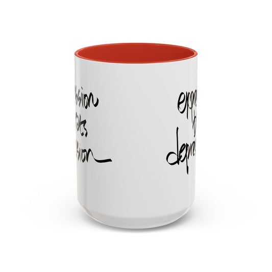 Expression Beats Depression Mug